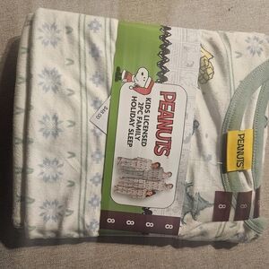 Peanuts Kids Pajama Set - White and Blue